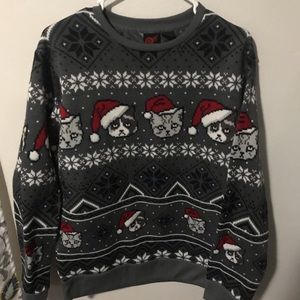 Mad Engine Men’s M Grumpy Cat X-mas sweater